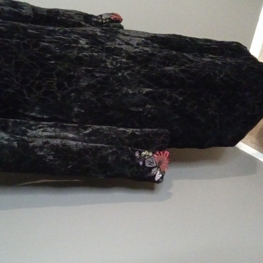 VINTAGE Katharyn Dianos Velvet Coat M - Picture 6 of 12